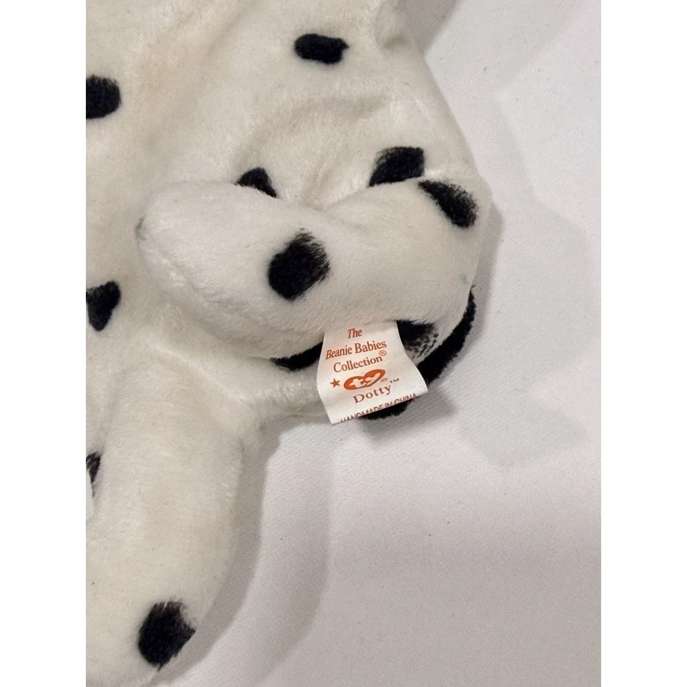 RARE VINTAGE RETIRED 1996 TY BEANIE BABY DOTTY THE DOG